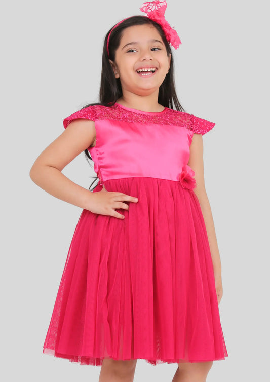 Fuchsia Pink Party Dress